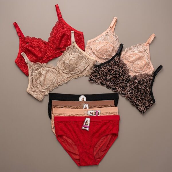 6 Piece Juliet Non-Padded Leise Bra Panty Combo Offer! - Image 2